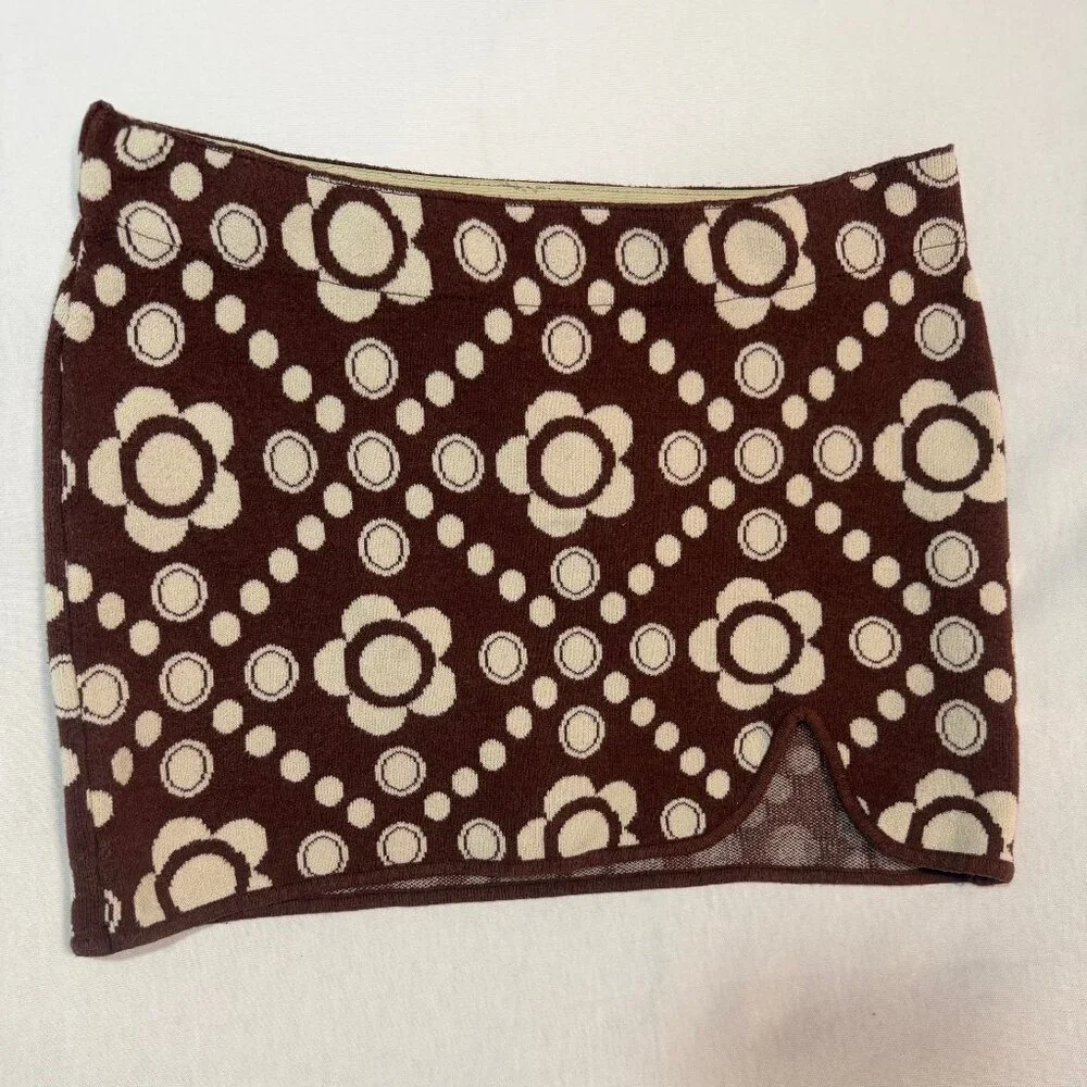 Urban Outfitters Mini Skirt Women’s S Retro Print Elastic Waist Y2K - Picture 2 of 8